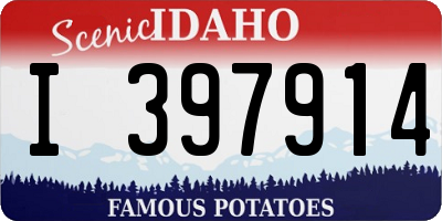 ID license plate I397914