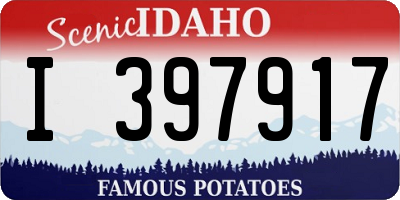 ID license plate I397917