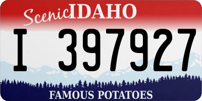 ID license plate I397927