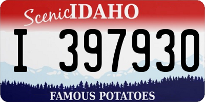 ID license plate I397930