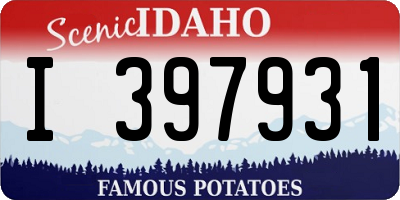ID license plate I397931