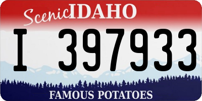 ID license plate I397933