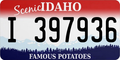 ID license plate I397936