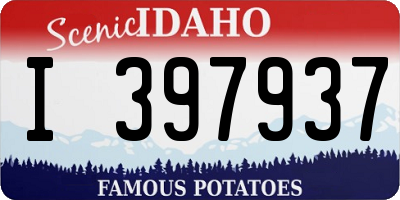 ID license plate I397937