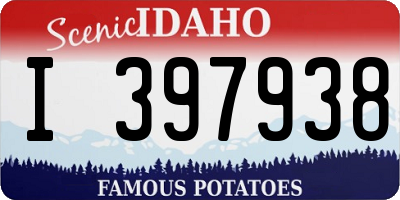 ID license plate I397938
