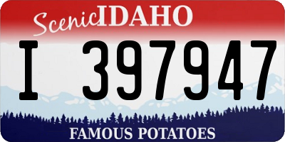 ID license plate I397947