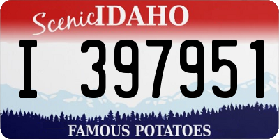 ID license plate I397951