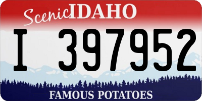 ID license plate I397952
