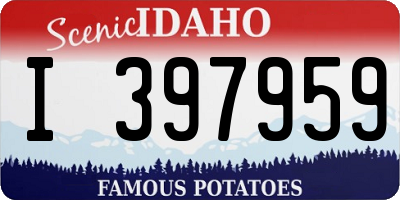 ID license plate I397959