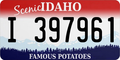 ID license plate I397961
