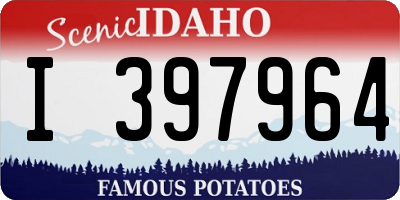 ID license plate I397964