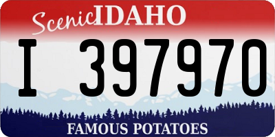 ID license plate I397970