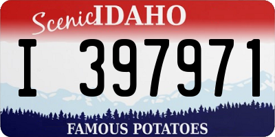 ID license plate I397971
