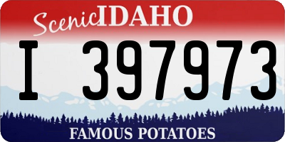 ID license plate I397973