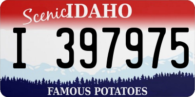 ID license plate I397975