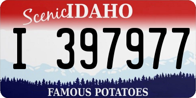 ID license plate I397977