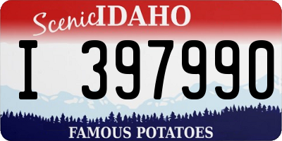ID license plate I397990