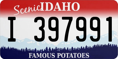 ID license plate I397991