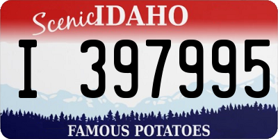 ID license plate I397995