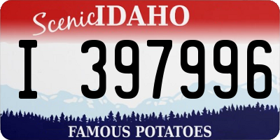 ID license plate I397996