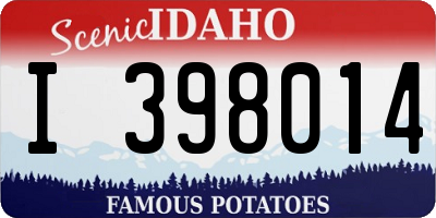 ID license plate I398014