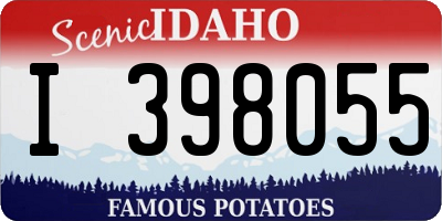 ID license plate I398055