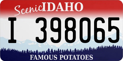 ID license plate I398065