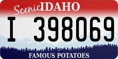 ID license plate I398069