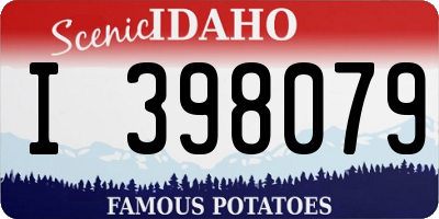 ID license plate I398079