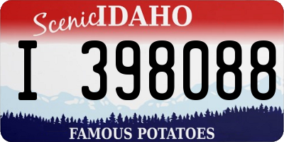 ID license plate I398088