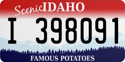 ID license plate I398091