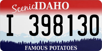 ID license plate I398130