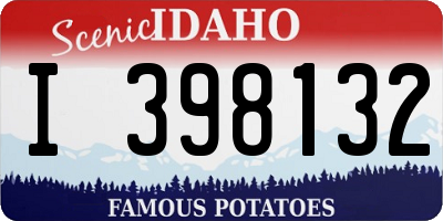 ID license plate I398132