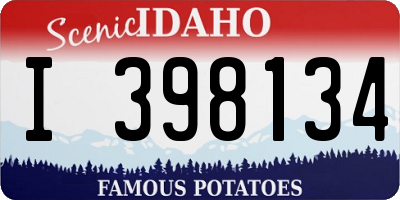 ID license plate I398134