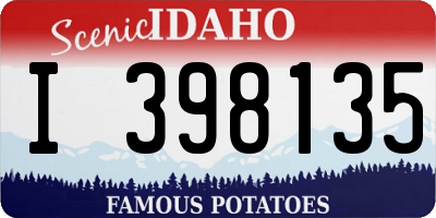 ID license plate I398135