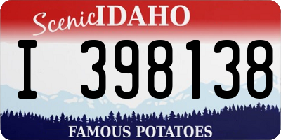 ID license plate I398138