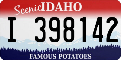 ID license plate I398142