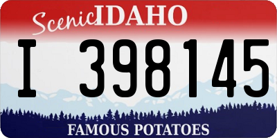ID license plate I398145
