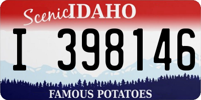 ID license plate I398146