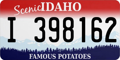 ID license plate I398162