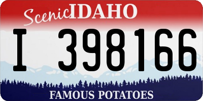 ID license plate I398166