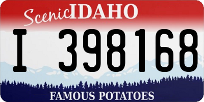 ID license plate I398168