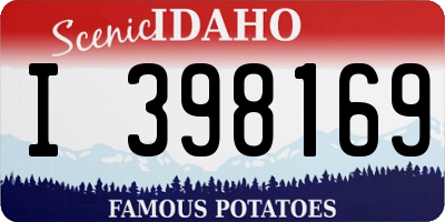 ID license plate I398169