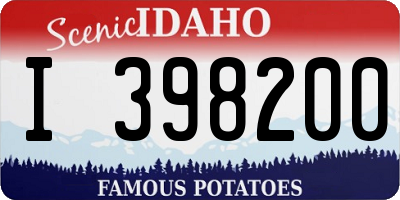 ID license plate I398200
