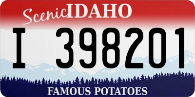 ID license plate I398201