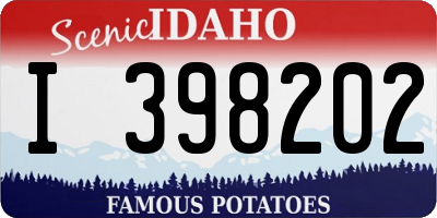 ID license plate I398202