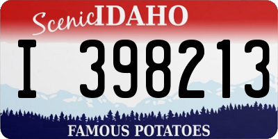 ID license plate I398213