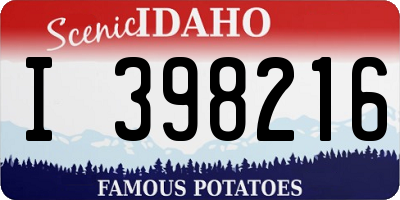 ID license plate I398216