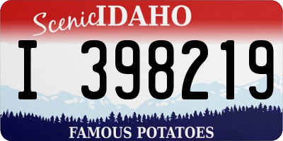 ID license plate I398219