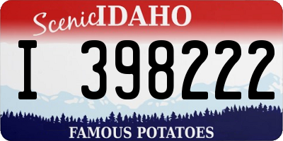 ID license plate I398222